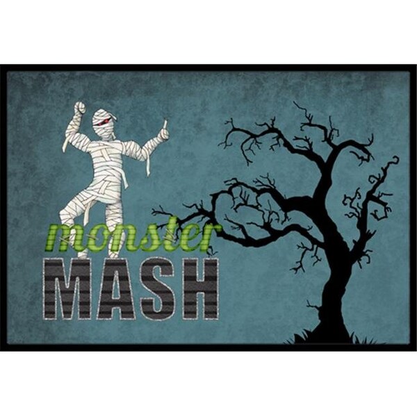 Carolines Treasures SB3019JMAT Monster Mash With Mummy Halloween Indoor Or Outdoor Doormat; 24 x 36 in. SB3019JMAT - main